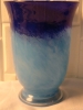 Beautiful Blue Glass Vase - 10" Talls - 2