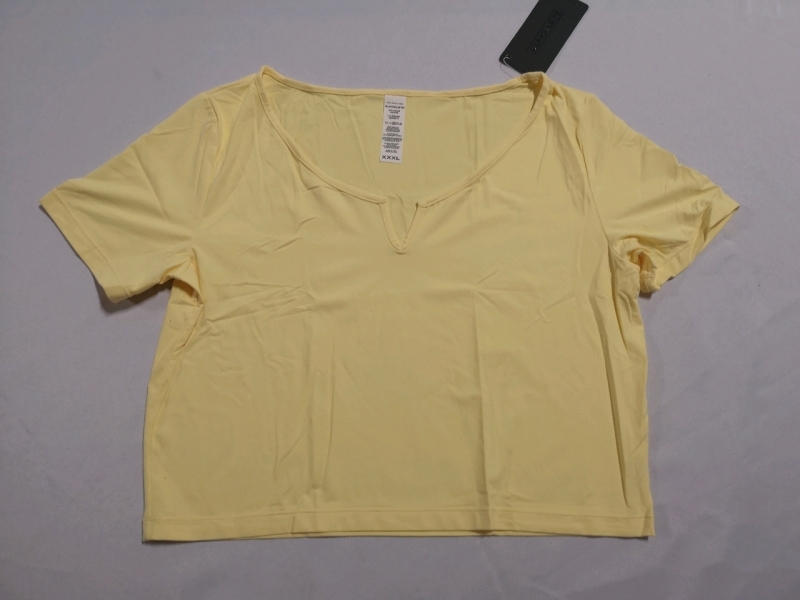 New ALPHALETE Women's XXXL Ultrasoft Pinnacle Tee Lemonade