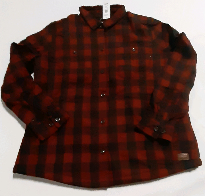 New LL Bean Scotch Plaid Shetpa Lined Shirt Size M Regular Relaxed Fit