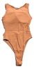 New ALPHALETE Women's sz XSmall Monarch Collection Cut Out Bodysuit: (Sandstone) - 2