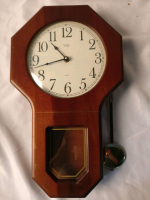 Tempo Time Wood Wall Clock - 12"x19"