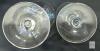 Set of 18 Iridescent Water Goblets and Wine Glasses, 14 oz Capacity, No chips or cracks. 6.75" - 7.75". No maker's marks or stamps noted. - 5