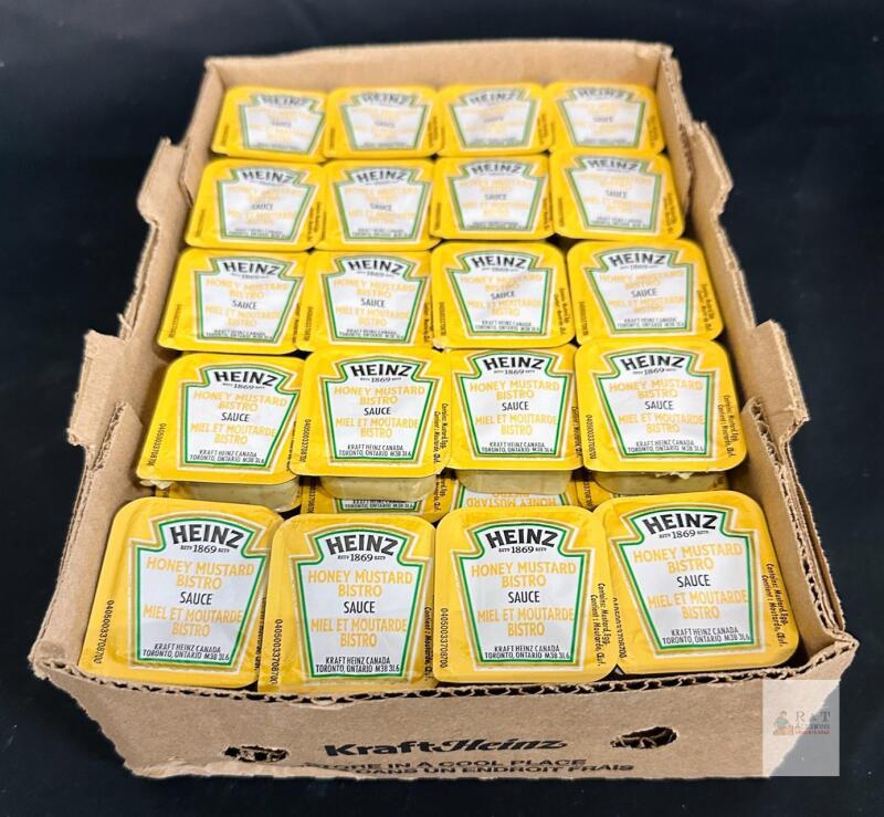 Heinz Honey Mustard Bistro Sauce, 60 x 25mL Portion Packets, Canadian Distribution