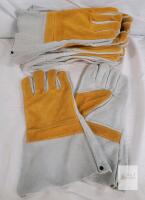 6-Pairs New Leather Welding Gloves , Size Large