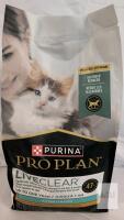 Purina Pro Plan LiveClear Kitten Allergen-Reducing Dry Food 3.2 lb Chicken, Expires 2027,