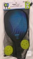 Franklin 2 Player Pickleball Paddle & Ball Set, Wood Paddles, X-40 Outdoor Balls, Mesh Case