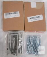 new hardware lot Square U-Bolt Set S23060100ux6618 with Hardware, Zinc-Plated Steel, 3/8" x 2" x 5"