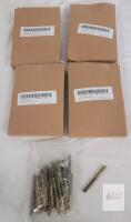 Uxcell 1/4"-20 x 2-1/4" Hanger Bolts, Carbon Steel, Zinc Plated,