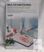 Multifunctional Double-Sided Cutting Board, 15.2"x10.4", Juice Groove, Dishwasher-Safe, Anti-Slip