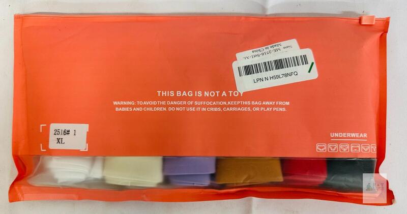 Women's Underwear Multi-Pack, XL, 6 Colors, Seamless, Tagless