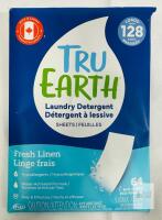 Tru Earth Fresh Linen Laundry Detergent Eco-Strips, 64 Sheets, Up to 128 Loads, Hypoallergenic