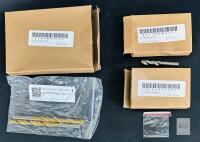 Set of Solid Carbide & HSS Twist Drill Bits, TiN-Coated, Multiple Sizes, 2pcs Each,