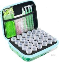 New Green Butterfly Diamond Painting Storage Containers, 30 Slots Diamond Art Accessories and Tools Kits Storage Box for Jewelry Beads