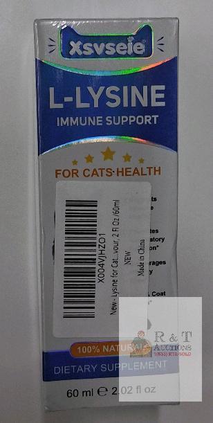Xsvsele L-Lysine Immune Support for Cats, 60 ml Liquid Supplement