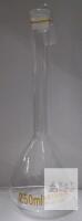 new 250 mL Borosilicate Glass Volumetric Flask with Glass Stopper, Class A Accuracy
