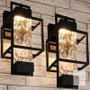 New Modern Outdoor Light Fixtures Dusk to Dawn Outdoor Lighting 2 Pack, 15" Exterior Wall Sconce Waterproof Porch Light, Outside Lamp for House with Water Glass for Garage Doorway
