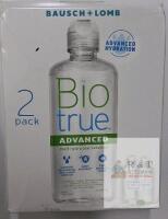 Bausch + Lomb Biotrue Advanced Hydration Contact Lens Solution, 2 Pack, 10 fl oz Bottles, Exp 2028