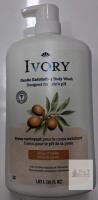 Ivory Gentle Exfoliating Body Wash, Jojoba, 35 fl oz, Pump, Dye/Paraben/Phthalate-Free, 037000721276