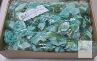 50 Light Blue Artificial Rose Flower Heads, Fabric, 2 inch Head, Craft & Event Decor, Boxed