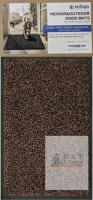 New 23" &times; 35" Brown/Black Mibqo Dirt Trapper Barrier Mat For Indoor & Outdoor Use, X004KX77EL