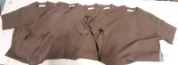 NEW Loop & Hook Crew Neck T-Shirts, Sizes S-XXL, Brown/Taupe, Lot of 1 S 2 M 1 L 1 XL
