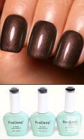 3 New PEARL BROWN FireDeep Gel Nail Polish, 16ml Large Bottle Brown Gel Polish Winter UV/LED Soak Off Gel Polish