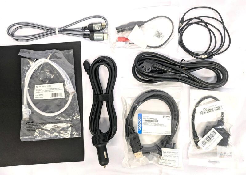 Assorted New/As-New Cables : Starlink Mini Cable 12V Power Cable Cigarette Lighter to DC Cord, 12V to 48V, Ethernet Cables, USB-A to USB-C, HDMI ++