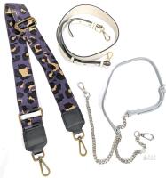 3 New Purse Straps : 0.5" - 2" Wide, Adjustable Up To 47" Long