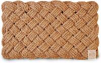Rope Doormat 30x17 Inch, Rope Door Mat Woven Doormat for Indoor or Covered Outdoor, Braided Door Mat, Braided Nautical Outdoor Decor Sailors Knot Woven Sisal