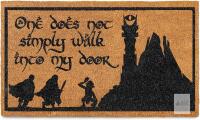 One Does Not Simply Walk Into My Door Mat 30x17 Inch, Trilogy Door Mat for Covered Outdoor Area, Middle Earth Welcome Mat, Nerdy Rug, Fan Doormat, Fantasy Decor, Geek Decor, Nerd Gift