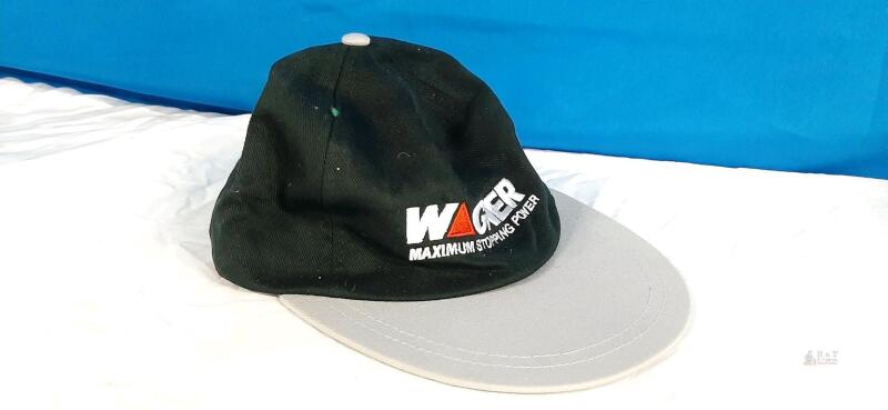 Wagner Maximum Stopping Power Adjustable Cotton Cap by KP Caps, Black & Gray, CA19587
