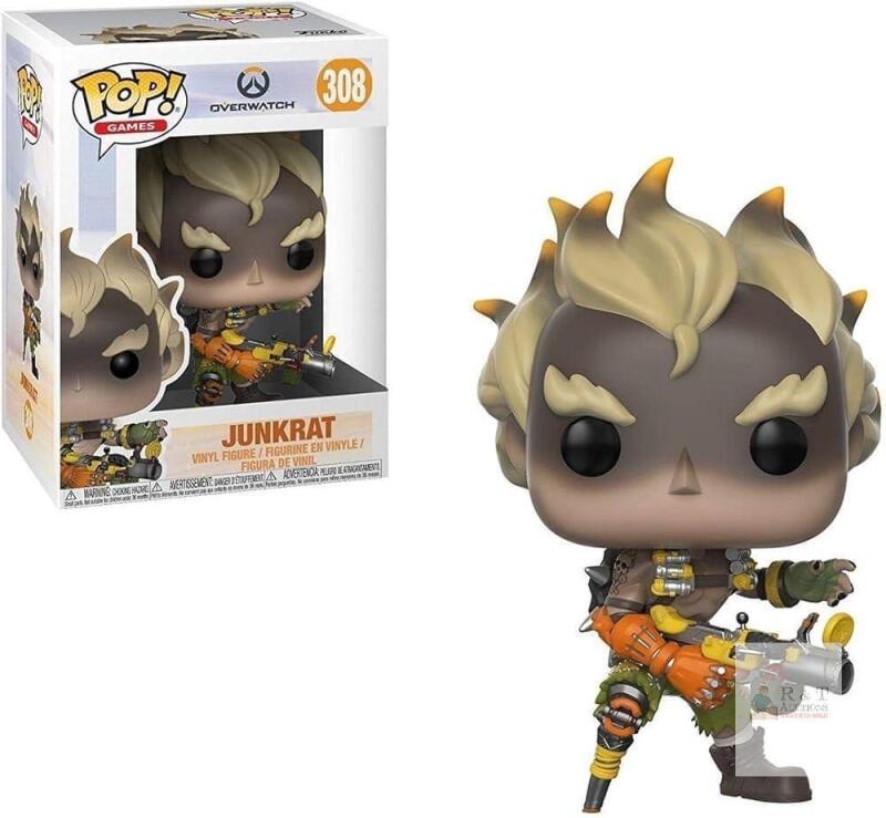 Funko Pop! Games Overwatch Junkrat #308 Vinyl Figure, 3.75 in, New in Box, 2018 Release