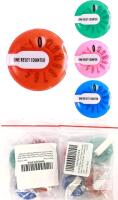 2 New Packs of 4pcs Golf Score Counter, Mini Clip-On Stroke Trackers Multicolor Score Keeper Shot Clicker Ball Counter with One-Touch Reset Portable Golf Essential Accessories Easy Scoring