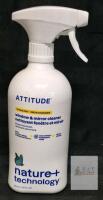 Attitude Nature+ Technology Window & Mirror Cleaner 27.1 fl oz Citrus Zest, EWG Verified, Vegan