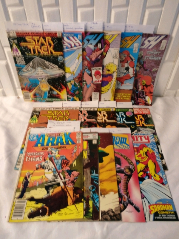 16 Vintage Comic Books - 1970s-1980s