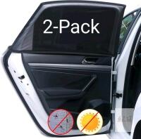 New 2-Pack Universal Car Window Screens - Protect Against Insects & UV Light, Mesh Window Screen Privacy Car Window Covers Net for Camping