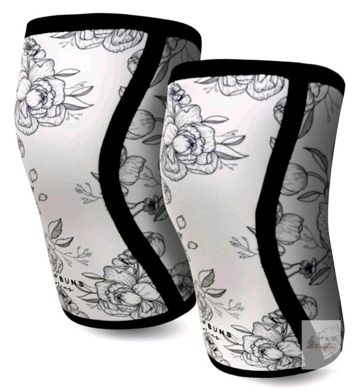 New Size XXL Women's MightyBuns 7mm Knee Sleeves (1 Pair) | Knee Compression and Support for Weightlifting, Powerlifting, Crossfit, Weight Training, Gym and Home Gym Exercises