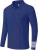 New Size XL Men's MoFiz Golf Polo Shirts Long Sleeve Jersey Shirts Comfortable Athletic T-Shirt Casual Classic Wear - Navy Blue