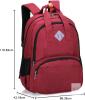 New Large Capacity Red Backpack Schoolbag, 13.58" &times; 7.48" &times; 17.32" - 2