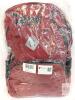 New Large Capacity Red Backpack Schoolbag, 13.58" &times; 7.48" &times; 17.32" - 4