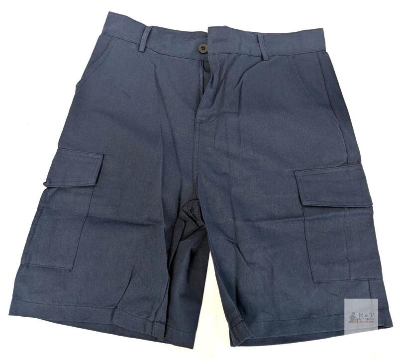 New Size MED Women's Cotton Linen Blend Lightweight Cargo-Style Shorts