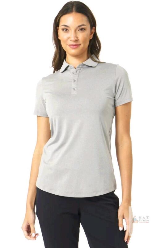 New MED Women's Magcomsen Moisture Wicking 4-Button Polo Top