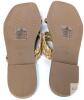 New Size 9 Women's NICOLE MILLER Bradie Flat Sandals - Square Open Toe Flat Slides - Lightweight & Sturdy Sandals for Indoor & Outdoor - Super Soft Memory Foam Slide Sandals - Casual Style Flat Sandals - 2