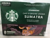 Starbucks Sumatra K-Cup Coffee Capsules, 24 Count, Dark Roast, 9.74 oz