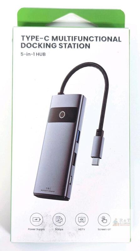 New USB Type C 5-in-1 Multifunctional Docking Station