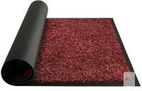New RED/BLACK Mibao Front Door Mat, Dirt Trapper Welcome Mat for Outdoor Indoor, Non-Slip Waterproof Doormat, Durable Machine Washable Low Profile Entry Rug for Back Door Outside Patio Porch, 30" x 18", Red