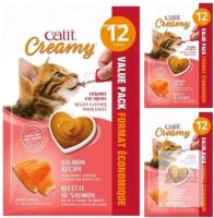 [bb 06/2026] 3 New Packs Catit Creamy Salmon Recipe Lickable Cat Treats, 12 Tubes Per Pack