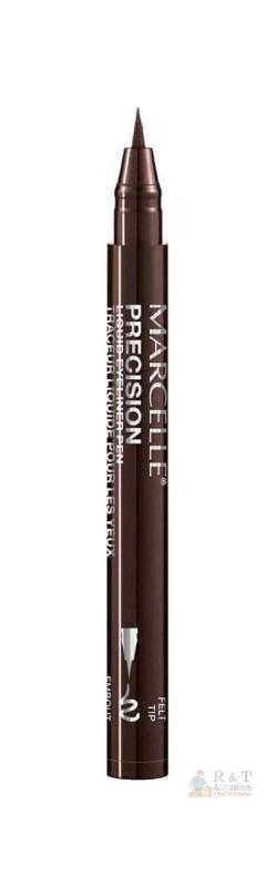 New Marcelle Precision Liquid Eyeliner Pen, DEEP BROWN, Easy and Precise Application, Waterproof, Long-Lasting, Smudge-Proof, Hypoallergenic, Fragrance-Free, Cruelty-Free, Paraben-Free, Alcohol-Free