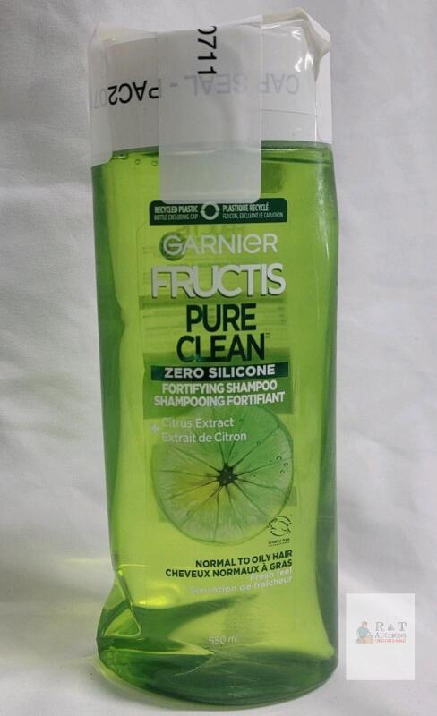 Garnier Fructis Pure Clean Fortifying Shampoo, 22 fl oz, for Normal to Oily Hair