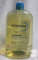 Bioderma Atoderm Huile de Douche Cleansing Oil 33.8 fl oz, For Very Dry/Irritated Skin, LOT 13951JU85/2023 MISSING PUMP CAP
